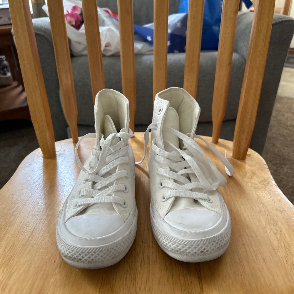 White converse high top